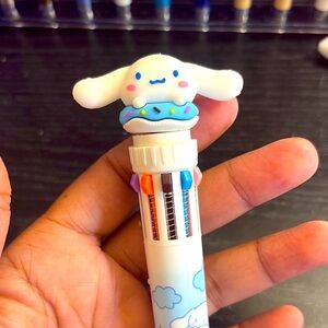 Cinnamonroll Multicolor Pen with Bunny Topper